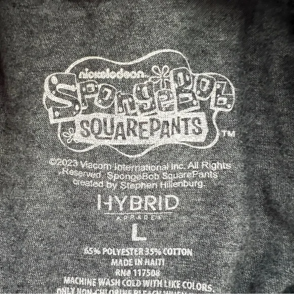 SpongeBob SquarePants Gray Short Sleeve Tee - Picture 6 of 6